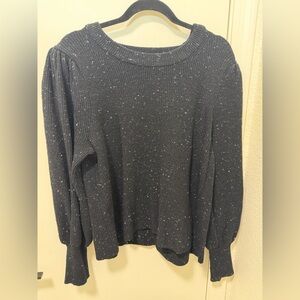STATE Black and White Speckled Knit